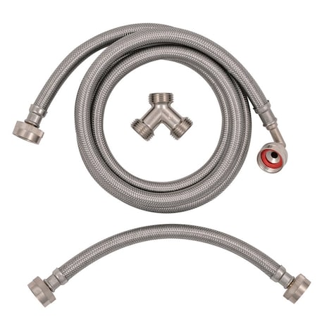 Ez-Flo Eastman Eastman 3/4 in. FHT X 3/4 in. D FHT 6 ft. Stainless Steel Installation Kit 41025